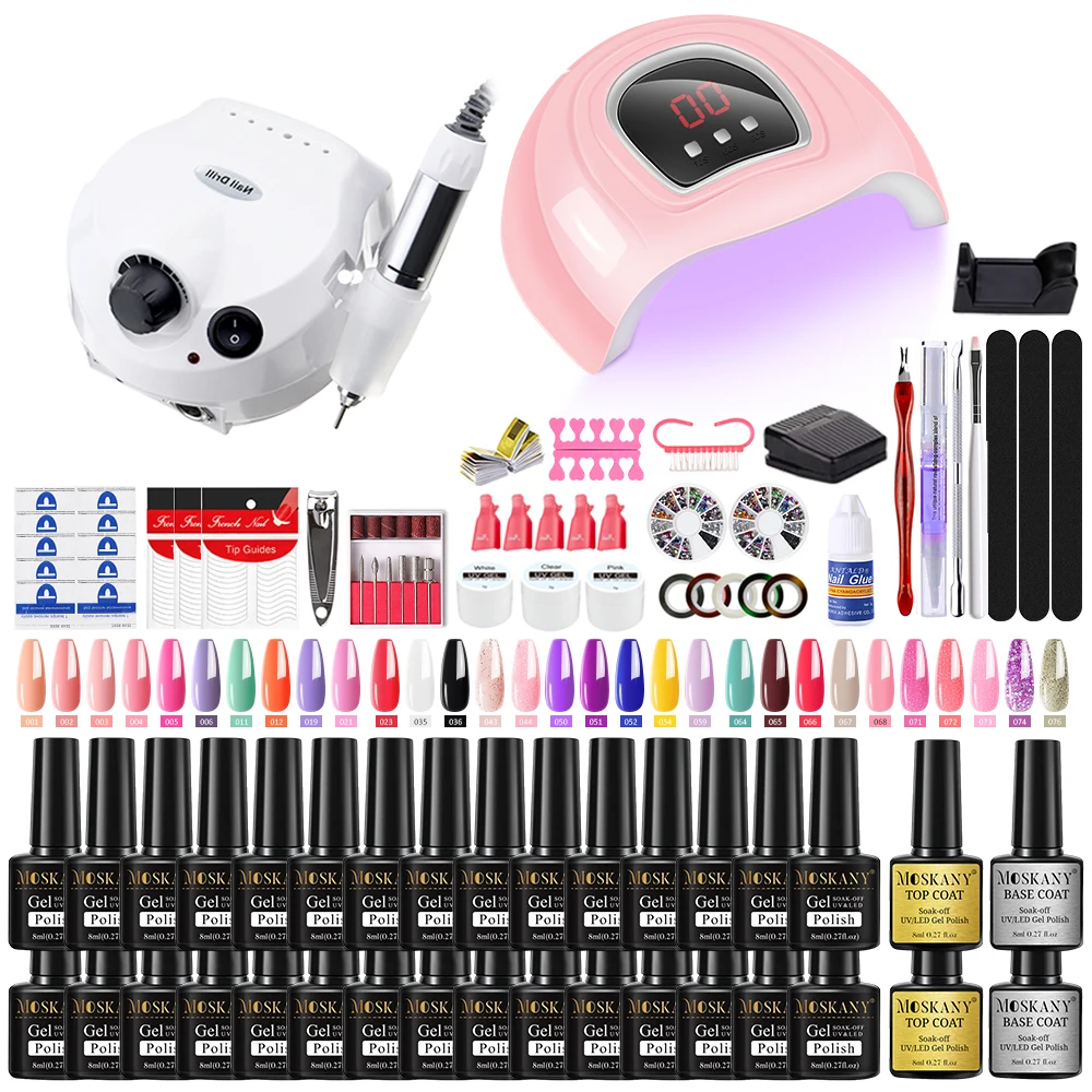 Professional Nail Set With Nail Drill And Uv Lamp Nail Dryer For Nail