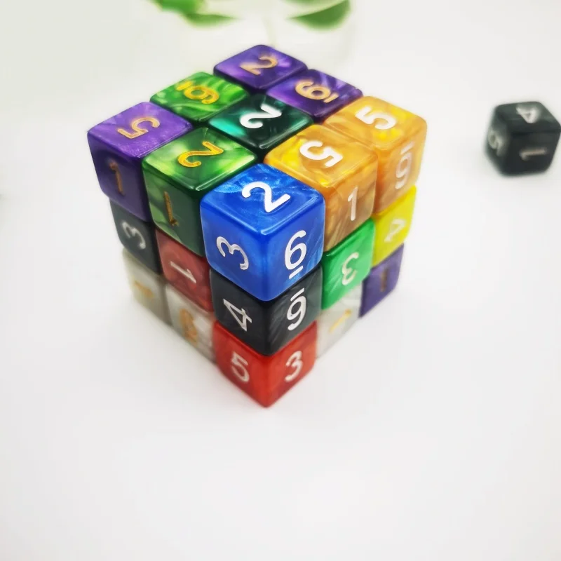 D6 DND Dice Role 6 Faces Dice Games Set for Dungeons and Dragons RPG MTG Role Playing Table Games
