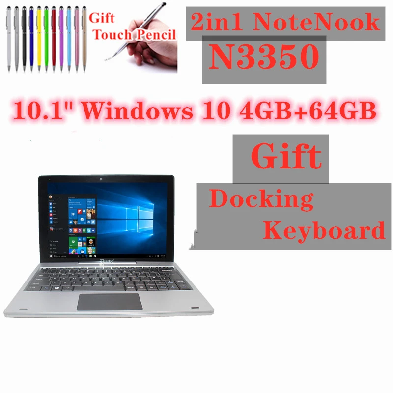 New Arrival N3350 Tablet PC 10.1 Inch Windows 10 Quad Core 4+64GB Dual Camera Support WiFi  BT 4.0 Tabs With Docking Keyboad newest android tablet