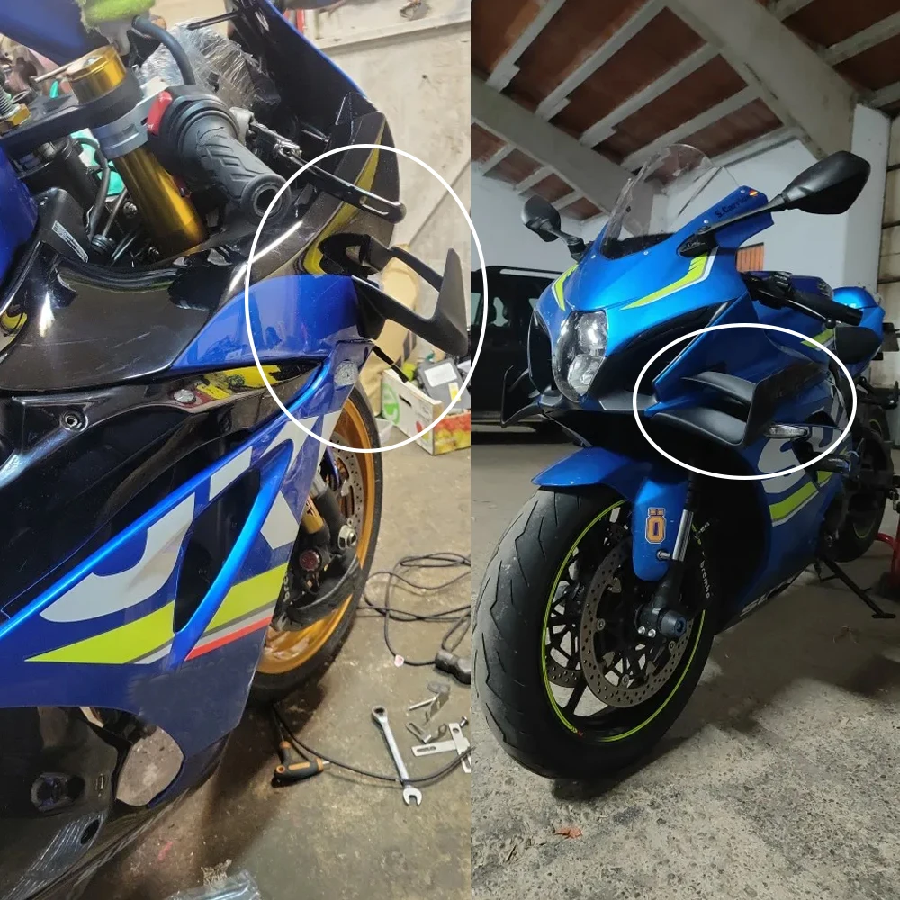 リアフェアリング オートバイリアテールゲート固定翼フェアリング ZX