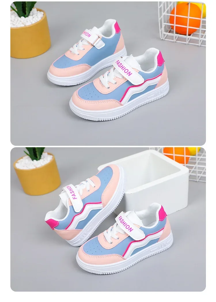Girls Purple Non-Slip Sneakers - Casual Breathable Outdoor Running Shoes