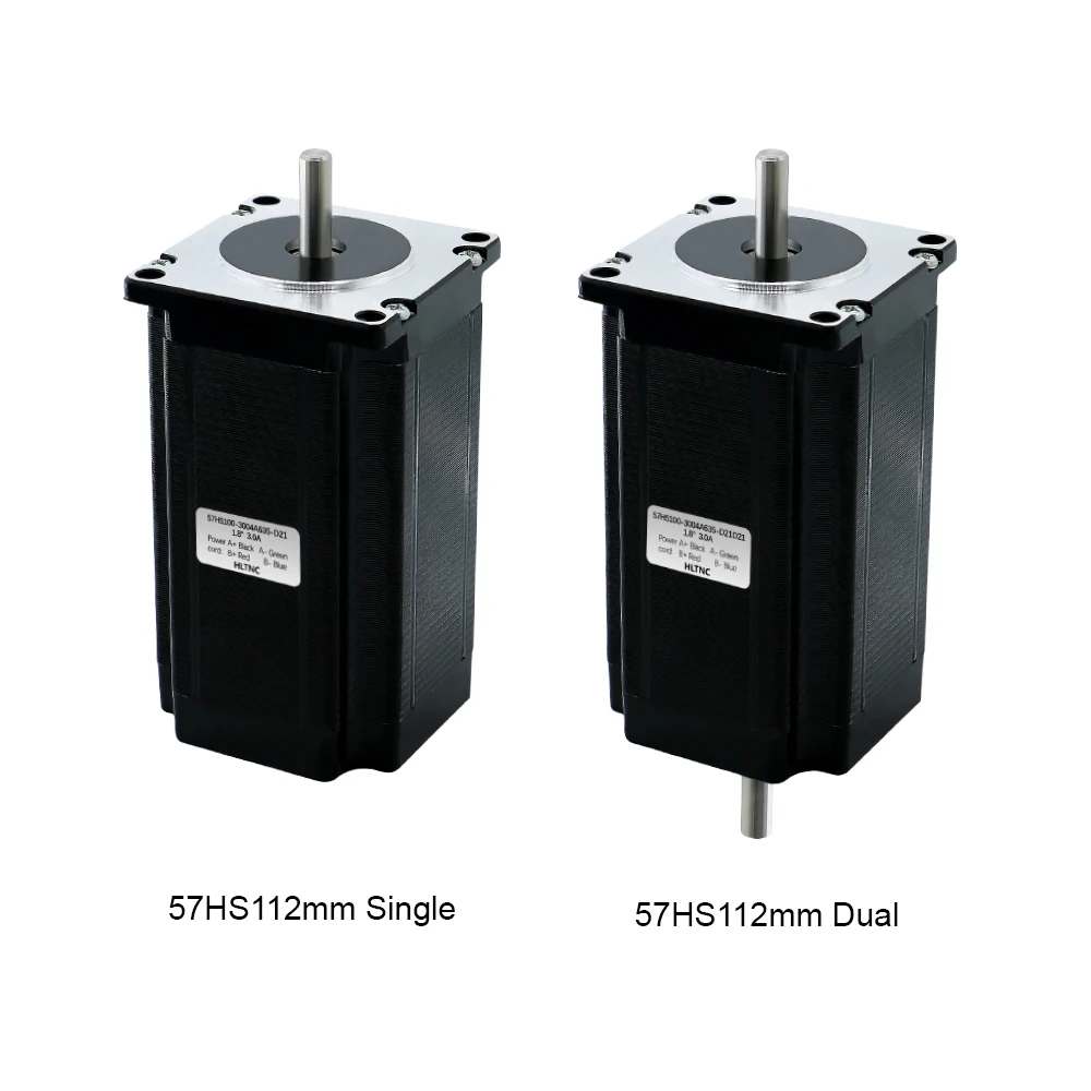 HLTNC NEMA23 Stepper Motor 57HS112 57mm 112mm 4 lead 4.2A 3A 3Nm 425Oz-in Engine for 3D Printer CNC Engraver Milling Router stepper motor