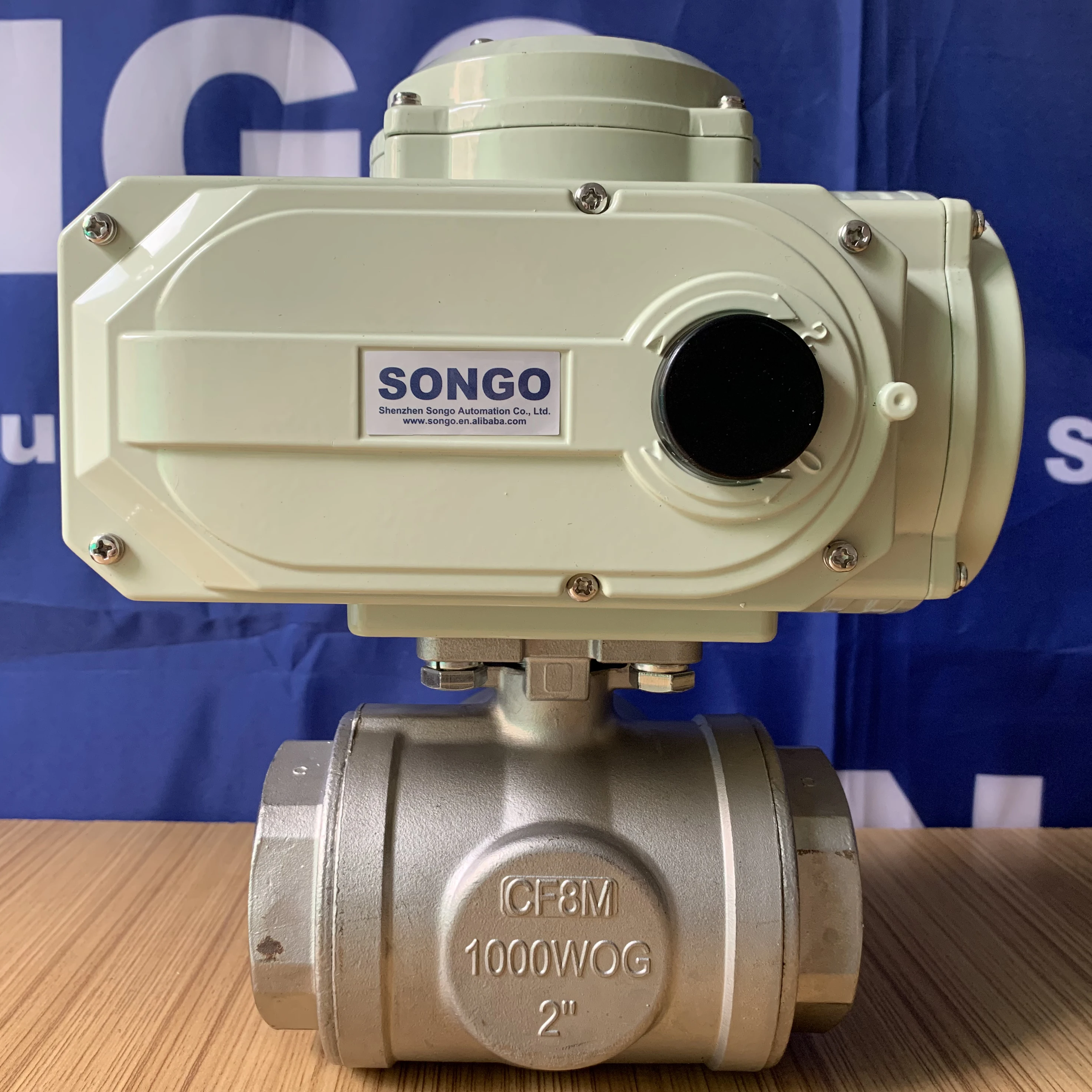 

Моторизованный 3-х ходовой шаровой кран CF8M 1000 WOG DN80 из нержавеющей стали с внутренней резьбой, 3 дюйма, 12 В, 24 В