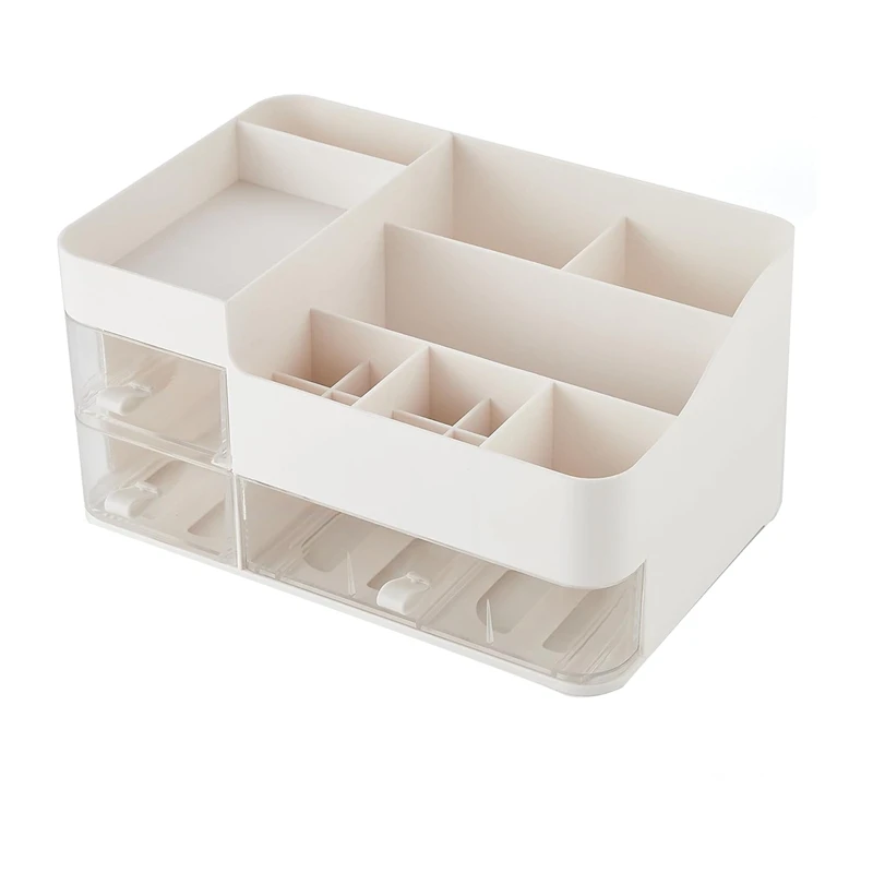 

1 PCS Makeup Organizer Vanity Organizer With Pull Out Drawer Capacity Cosmetic Storage Plastic Makeup Brush Holder Organizer