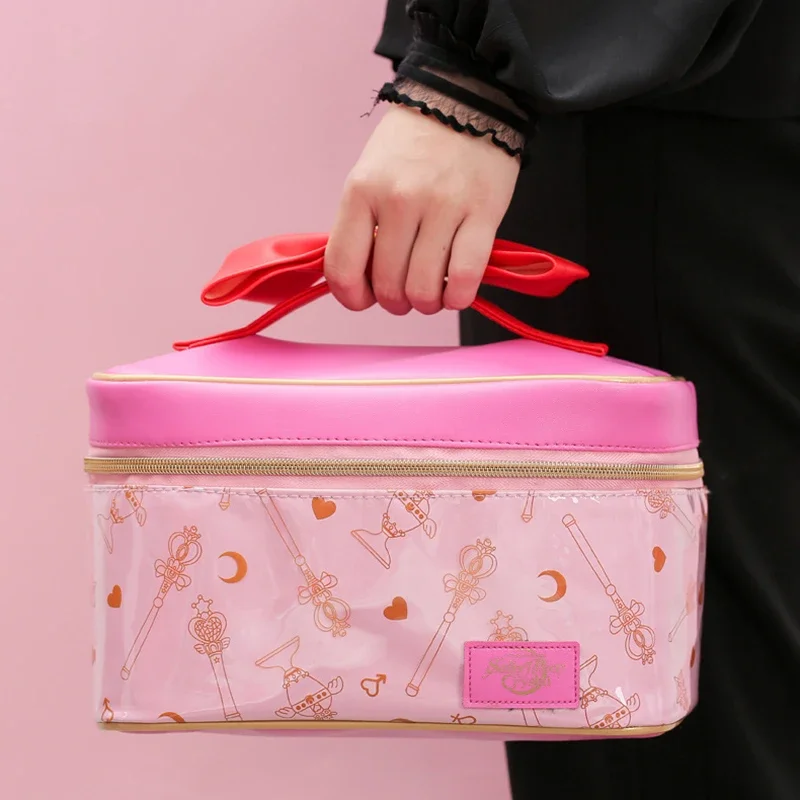 Sailor Action Figure Women PU Leather Makeup bag Multifunction Ladies Wash Toiletry Travel Cosmetic Organizer Storage Bag 2