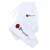 Rose Love Yourself Printing Casual Versatile Women Pants Trendy Hip Hop Trousers With Drawstring Pockets Comfy Sweatpants Female 2