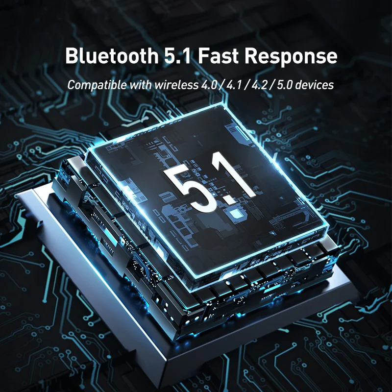 Baseus BA04 USB Bluetooth Adapter 5.1 5.0 Music Audio Receiver Transmitter PC Laptop Speaker Wireless Mouse Bluetooth Dongle
