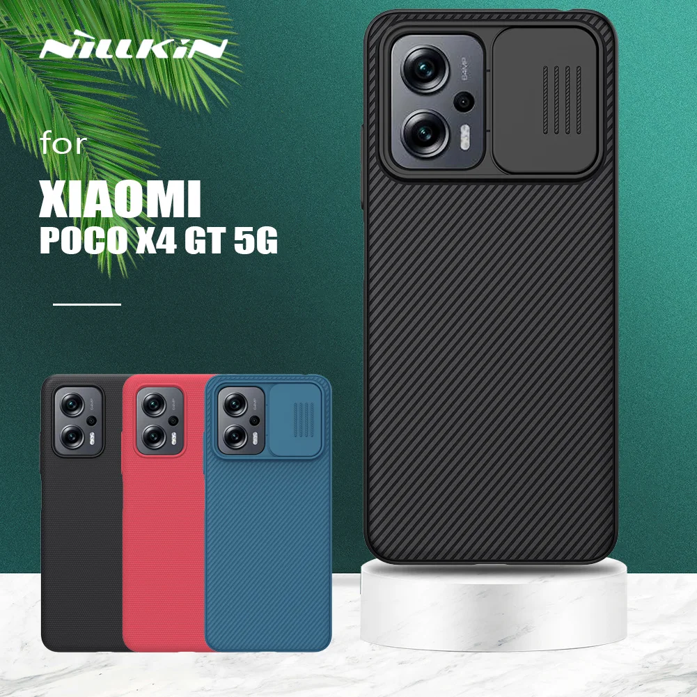 

for Xiaomi Poco X4 GT 5G Case Nillkin CamShield Slide Camera Case Slim Frosted Shield for Xiaomi Poco X4 GT 5G Lens Back Cover