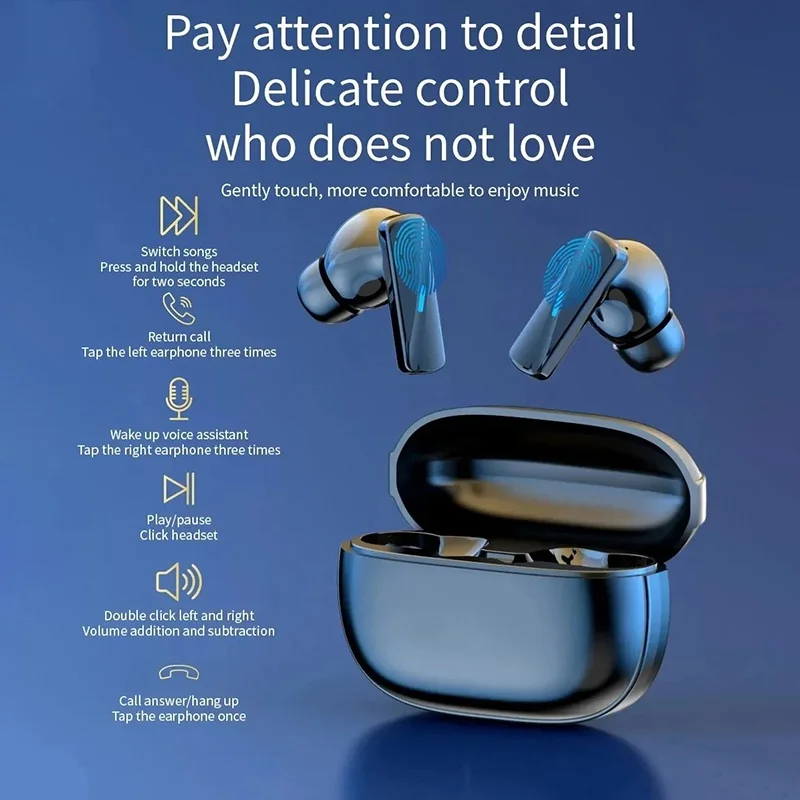 Wireless Earphones Xiaomi Bluetooth TWS Sports with Dual HD Mic LED Display for Gaming