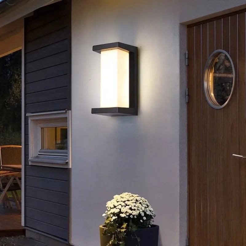 LED outdoor light waterproof IP65 Motion Sensor light led outdoor wall lighting AC85-265V wall lam