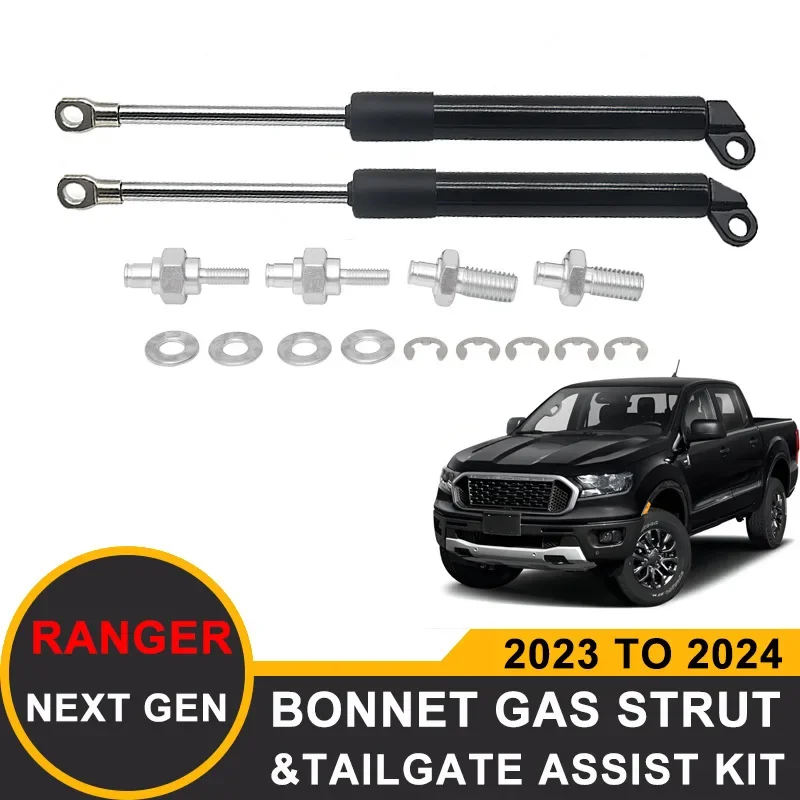 Per Ford Ranger T9 Px4 Pickup 2023-2024 Portellone Posteriore Assist Shock Slow Down Damper Gas Strut Lift Support Tuning Per Auto Di Nuova Generazion