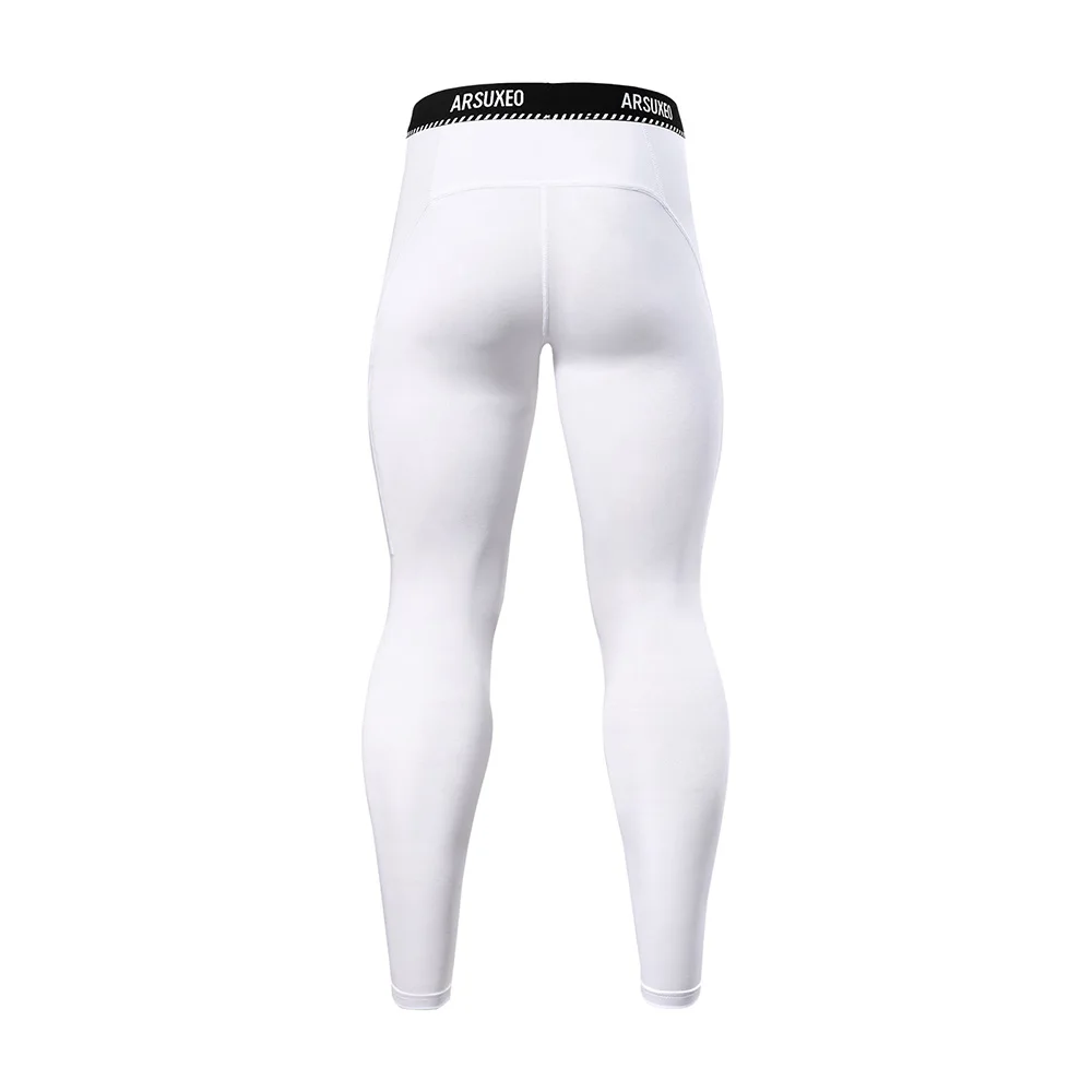 ARSUXEO Men's Compression Tights Summer Pants Motorcycle Skiing Warm Bicycle Bike Running Sports Base Layer K5