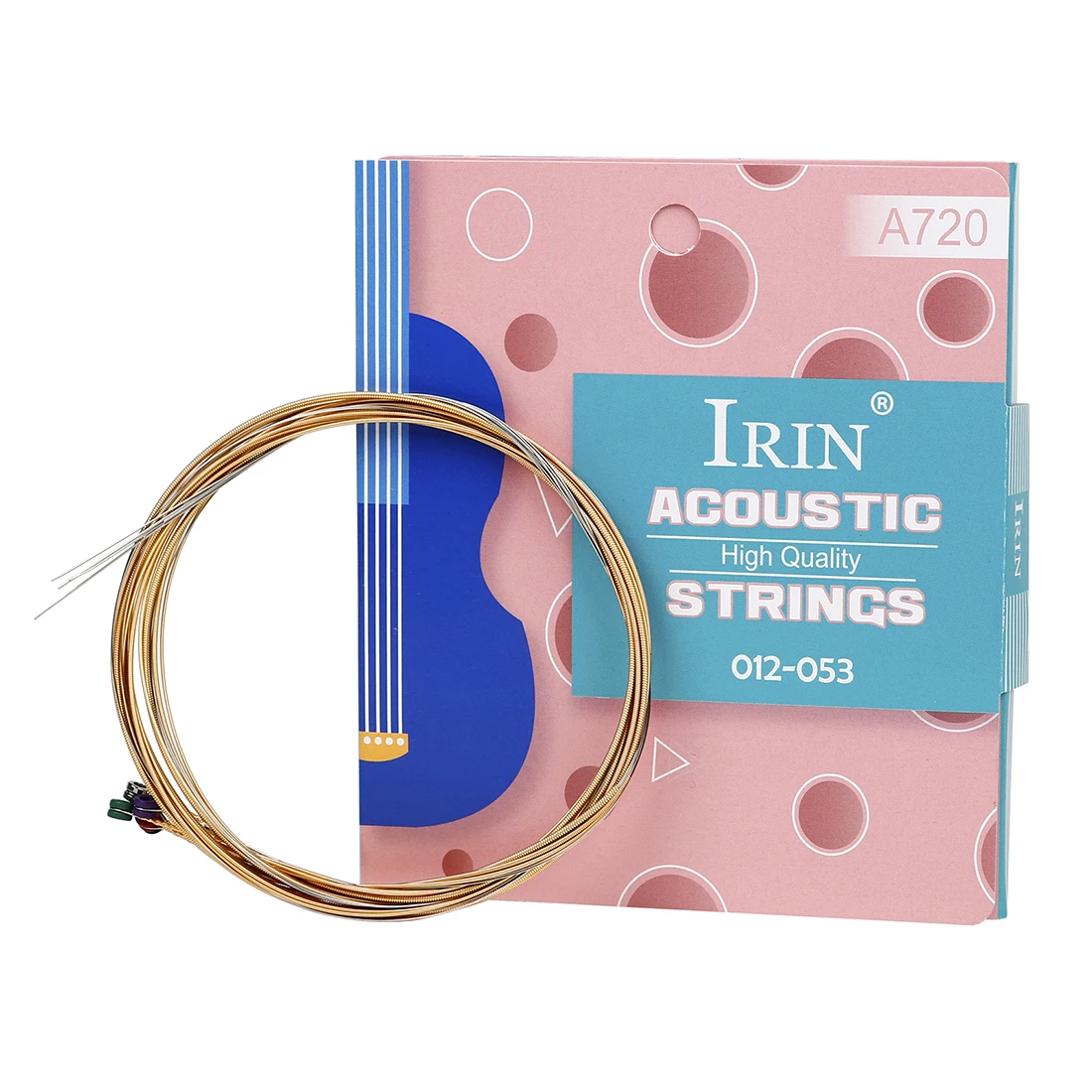 

IRIN A720 Guitar Strings 6pcs/set Phosphor Bronze Strings for Folk Acoustic Guitar Strings Instrument Guitar Parts Accessories