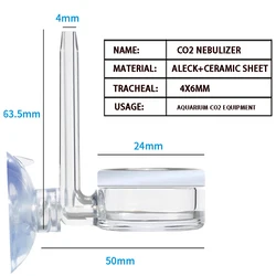 Aquarium CO2 Nano Nebulizer Diffuser with Pressure Reducing Valve (CO2 atomizer)