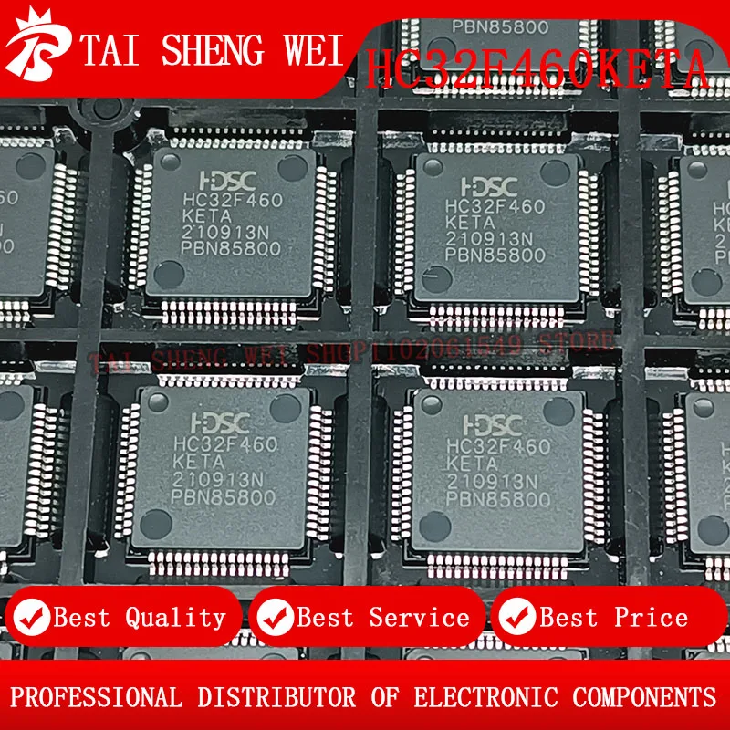 

2PCS HC32F460 HC32F460KETA HC32F460KETA-LQFP64 LQFP64 Microcontroller IC Chip New Original