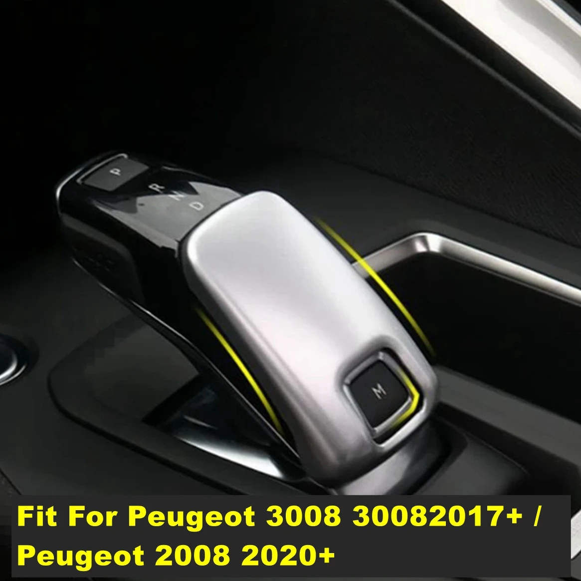 Auto Pomello Del Cambio Copertura Della Testa Del Cambio Trim Sticker Per Peugeot 3008 3008Gt Citroen C5 Aircross 2018 -2023 / Peugeot 2008 2020-2023