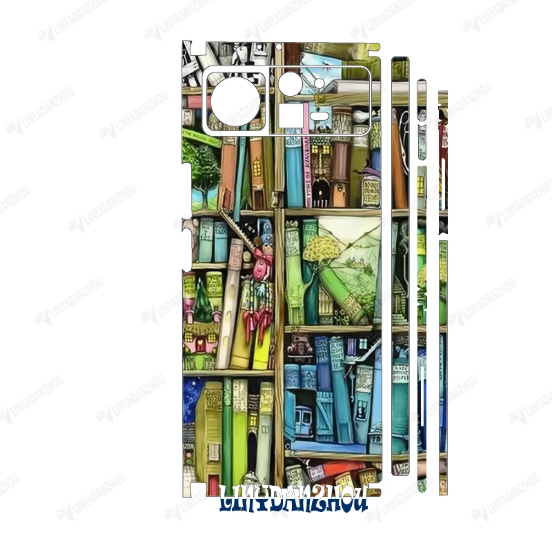 Pain Color Back + Cerniera + Adesivo Protettivo Laterale Per Xiaomi Mix Fold2 Cover Opaca Per Xiaomi Mix Fold 3 Back Sticker