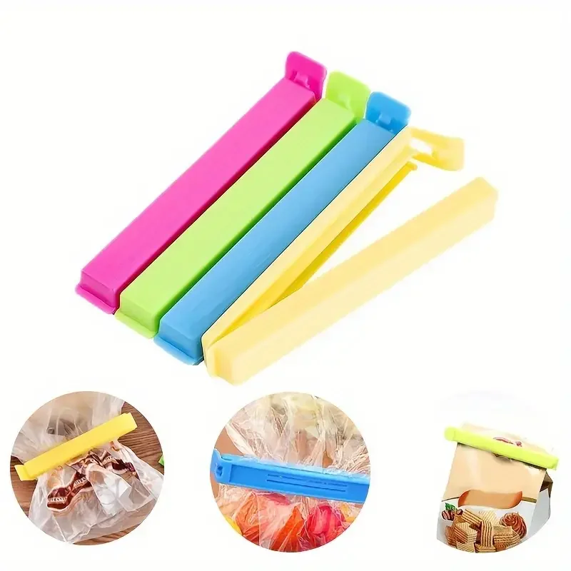 Bread Bag Clips Kitchen Bag Clips Sealing Clips Storage Bag Clips Bag Clips 10/20Pcs Portable New Kitchen Storage Food Snack Seal Sealing Bag Clips Sealer Clamp Plastic Tool Kitchen Accessories