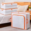 Large Capacity Foldable Bed bottom storagebox transparent waterproof sorting storagebag wardrobe sealed cotton quilt storagebag 6