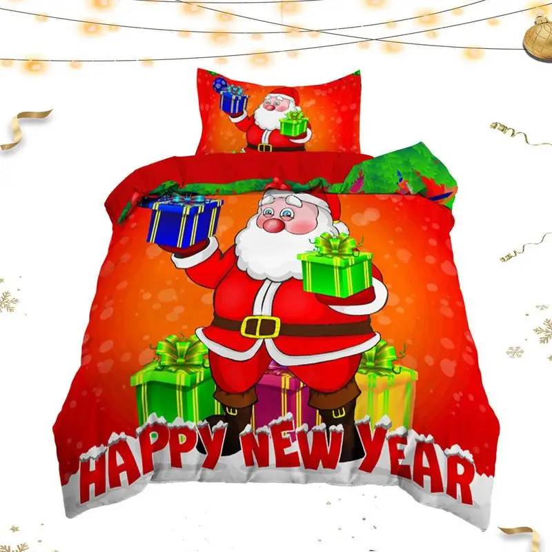 

Christmas Duvet Cover Christmas Theme Pillowcase Microfiber Bedding Comforter Cover Create A Christmas Mood For Hotel B&B