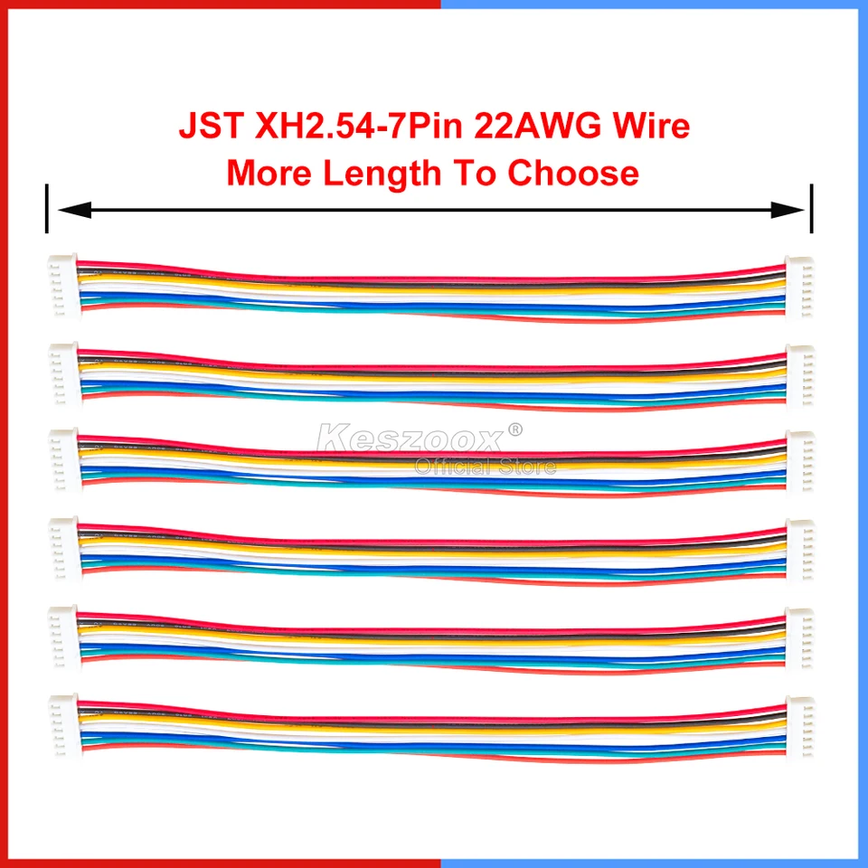 【HKM】 ソルダーレス ジャック 10個セット Xh 2.54mm Pitch Connector Wire | 10 Jst Xh 2.54mm 4 Pin