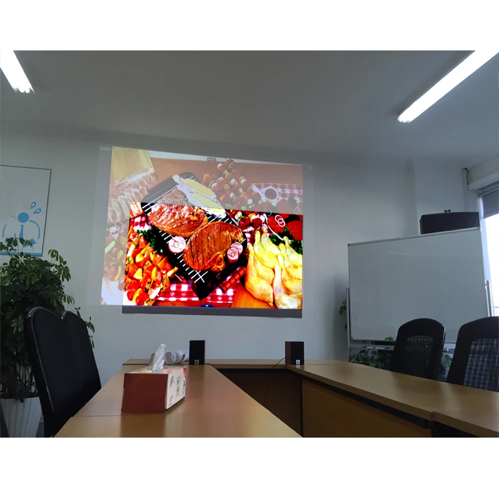 Pantalla Proyector 40 Pulgadas - 16:9, Poliéster Sin Arrugas, Portátil, Doble Cara