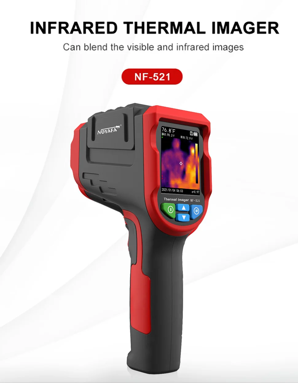 Handheld NF-521 infrared thermal imager front view