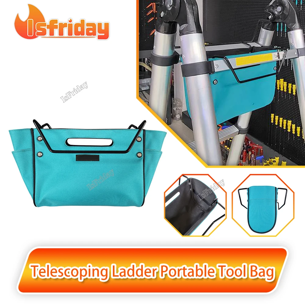 

Telescoping Ladder Portable Tool Bag Utility Tools Bags Herringbone Ladder Tool Storage Bag Waterproof Oxford Electrician Bag