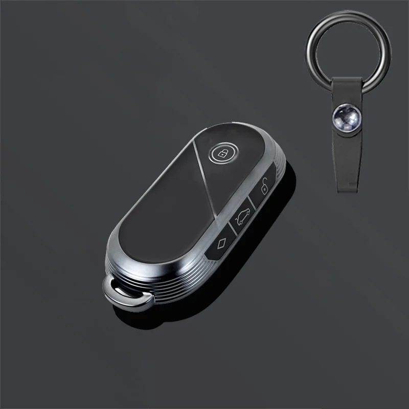 Grey TPU Car Remote Key Case Cover Shell Protection For Bmw Mini Countryman Cooper One Shell Keychain
