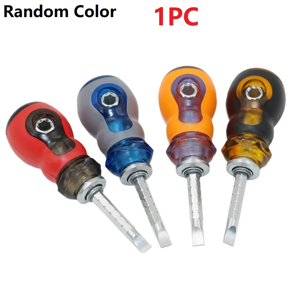 Magnets ch rauben dreher mit kurzem Griff Chrom Vanadium Stahl Mini Dual Purpose Scalable Schrauben dreher für Haushalts reparaturen – Detail 1