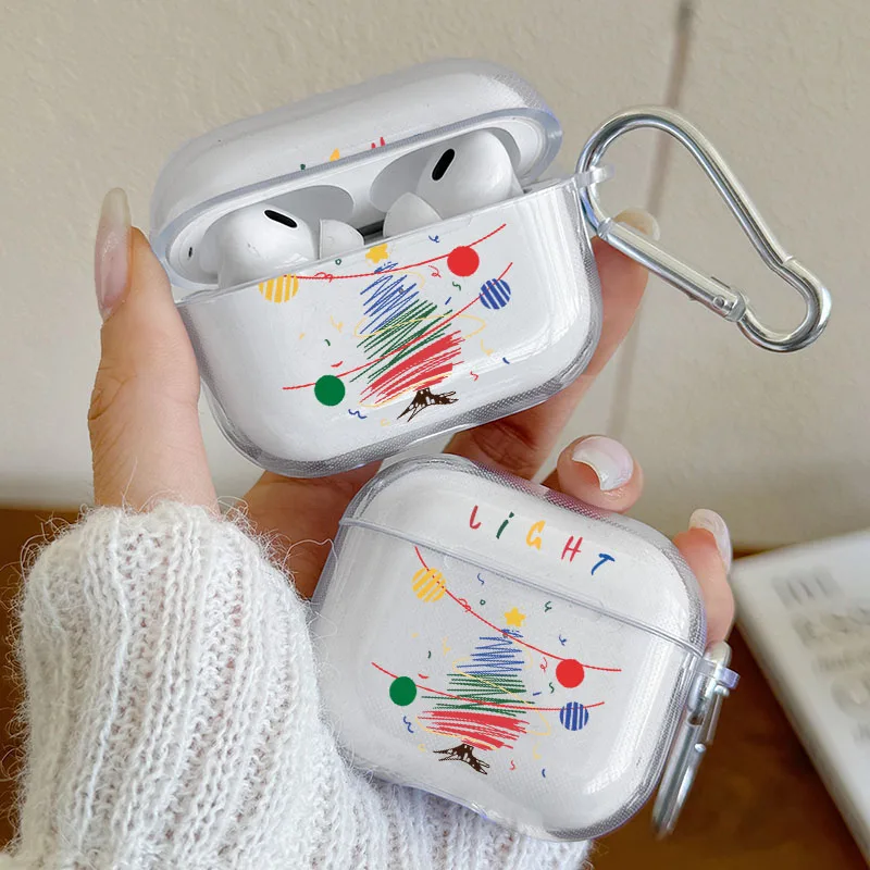 Handpainted Christmas Tree Airpods Case Cover