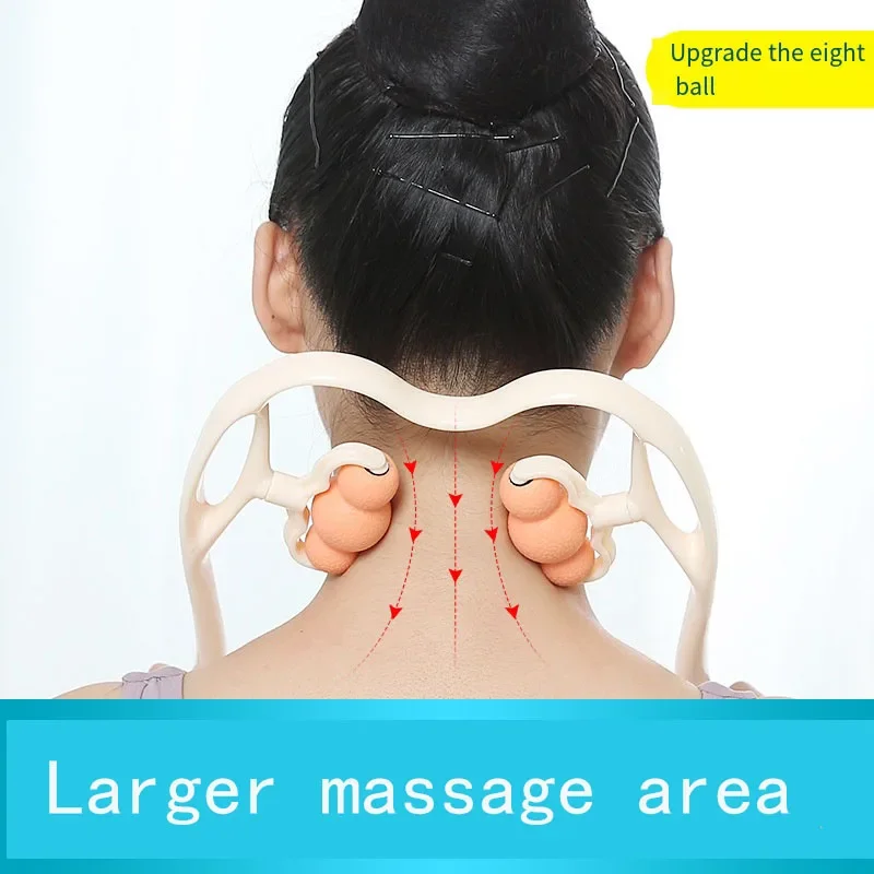 

Plastic Pressure Point Therapy Neck Massageador Massagem Relieve Hand Roller Neck Massager for Neck Shoulder Trigger Point