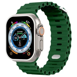 Ocean Silicone Strap for Smartwatch - Durable and Stylish Wristband Bracelet (Clover)
