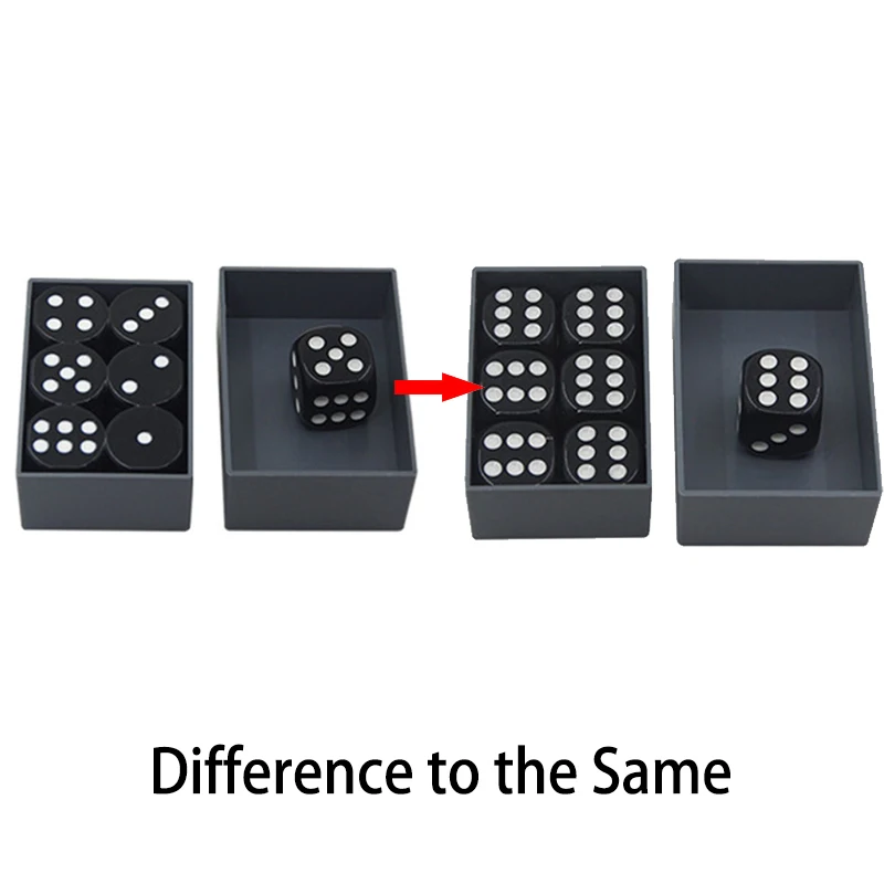 Magic Dices Difference Dices to Same Dices Amazing Miracle Dice Magic Prediction Magic Close Up Magic for Kids Toy Easy to do easy steps to chinese for kids textbook 2b сd