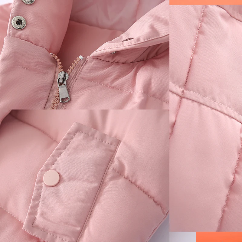 fashion Hooded Warm Vest for Kids Girls Autumn Winter Children Thicken Down Jackets Sleeveless Wadded Waistcoat for Teenagers