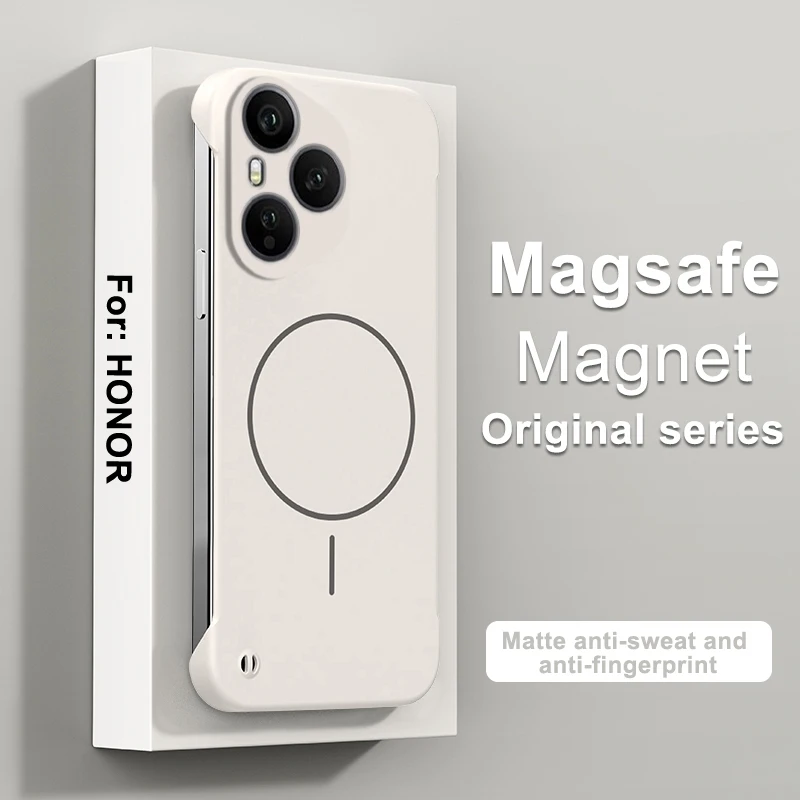 Magnetic Frameless Shockproof Matte Ultra Thin Hard Case with Wireless Charging Compatibility