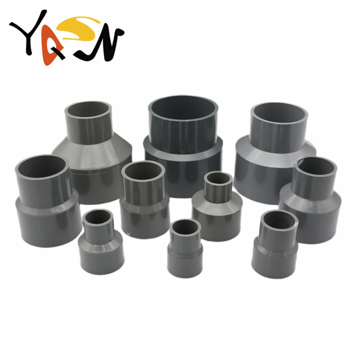 

2PCS PVC Straight Reducing Connectors 20 25 32 40 50 60mm Water Pipe Adapters Fish Tank Tube Joint Garden Irrigation Fittings