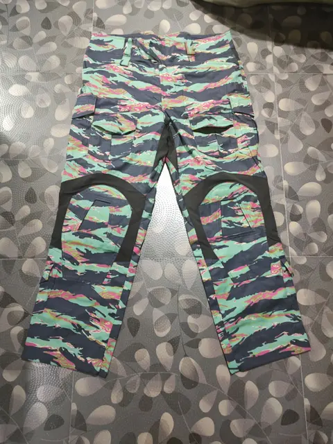 スサシ HIBANA CAMO MILITARY OVER PANTS Camo pants streetwear 