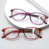 Multifocal Progressive Reading Glasses Women Anti Blue UV Protect EyesGlasses Retangle Frame Eyewears +1.0~+4.0 6