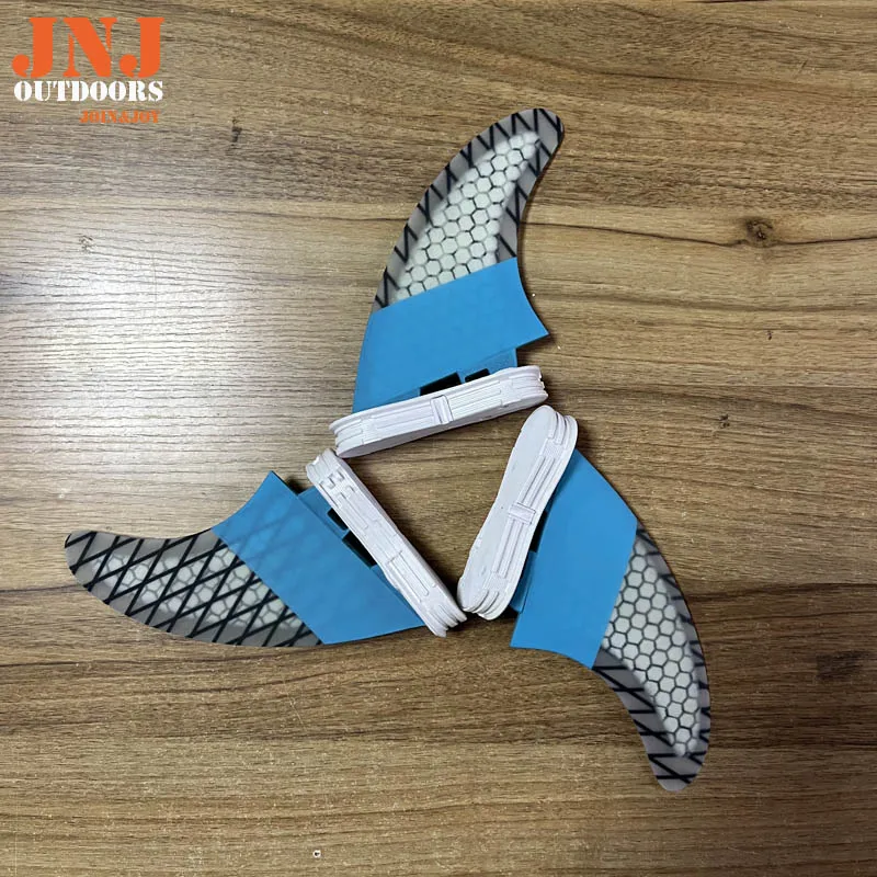 JNJ FCS II Fiberglass Surfboard Fins Mf Medium G5 Thruster