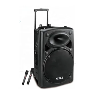 Hanxiang 우퍼 대형 모바일 트롤리 무대 스피커, Bocinas BT 스피커, 휴대용 무선, 18 인치