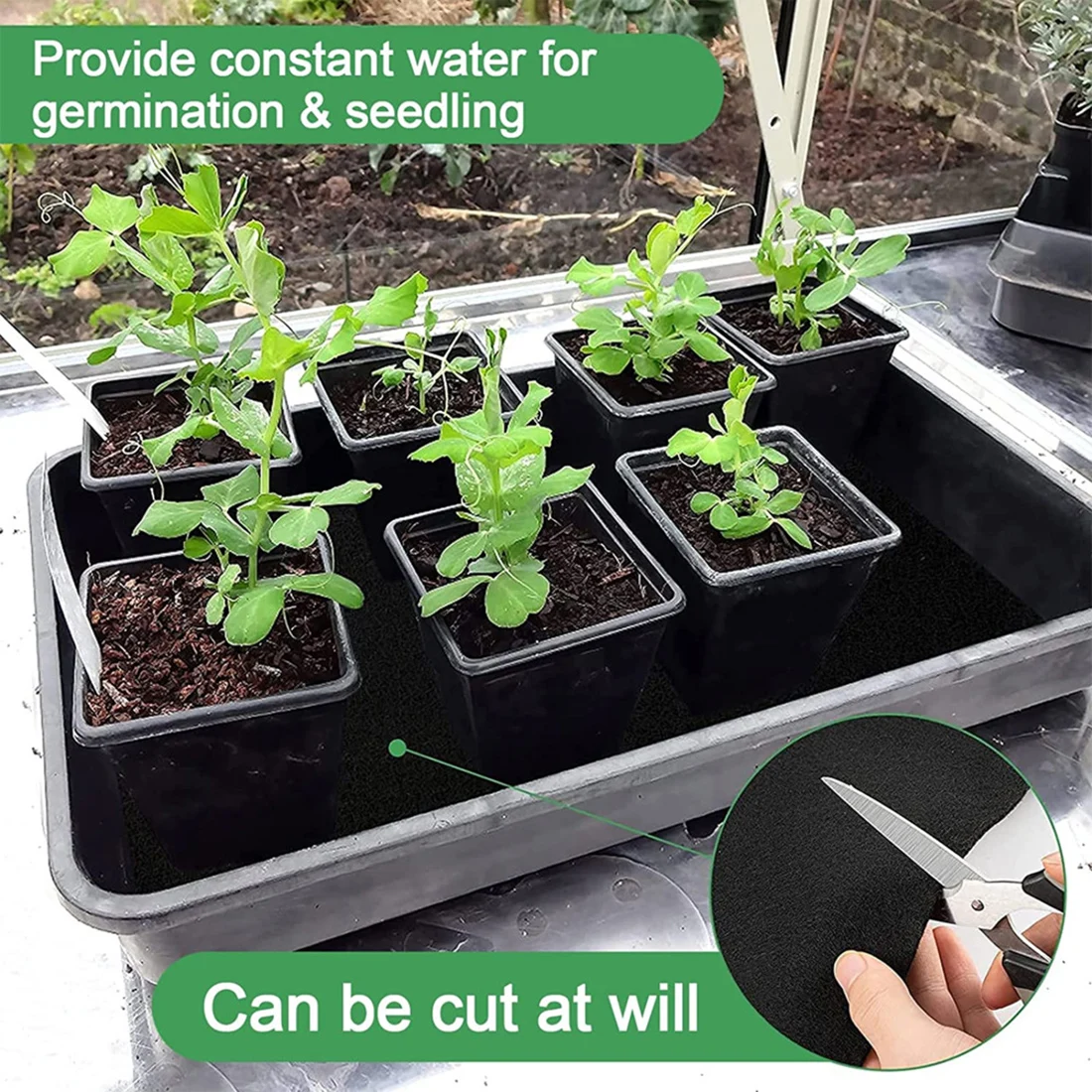 

Garden Tools 120*100cm Garden Irrigation Plant Watering Capillary Mat Automatic Plant Watering System For Greenhouse Hydroponics