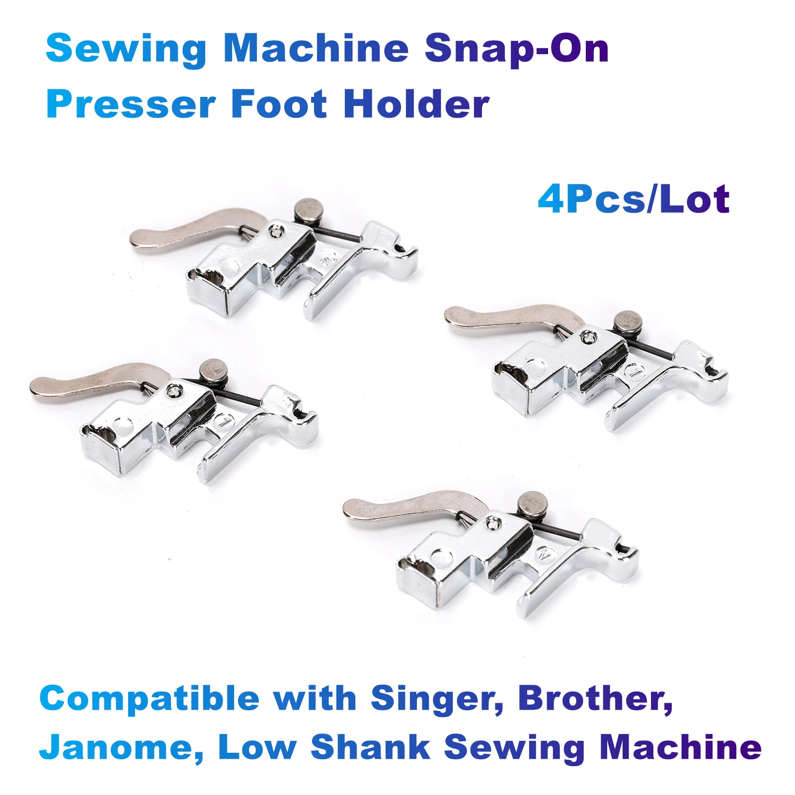 Singer Machine Cording Snap-On Presser Foot for Low-Shank Sewing Machines Piedino, Argento