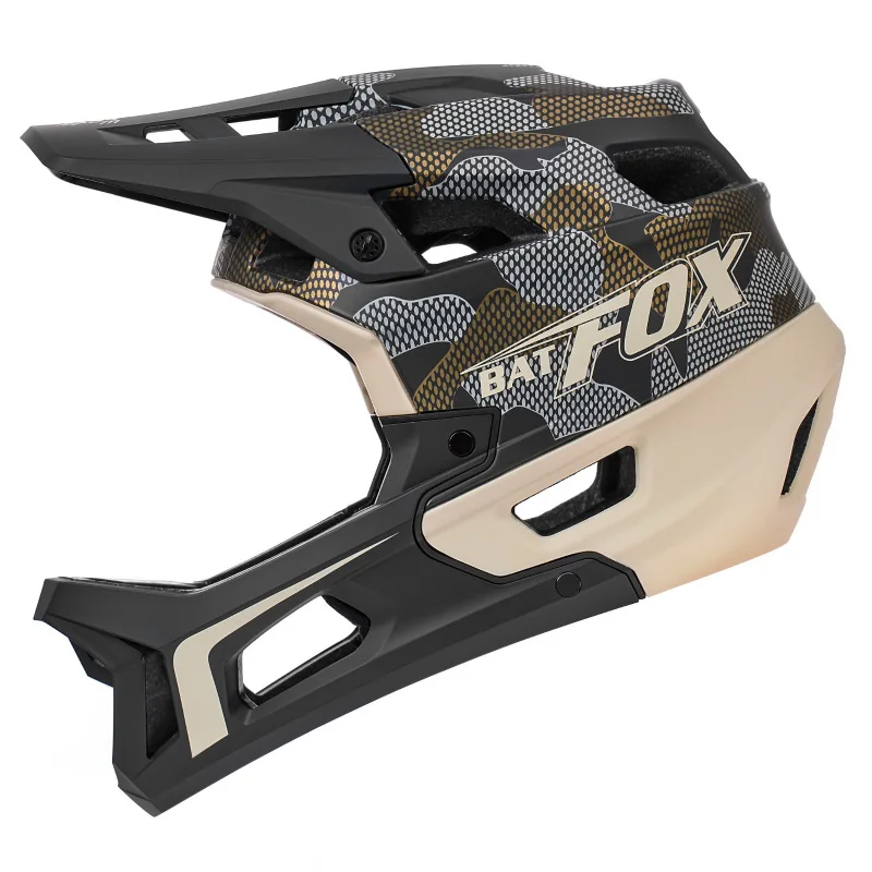 

Шлем горный BATFOX на все лицо для взрослых, защитный шлем для мотокросса, езды на горном велосипеде