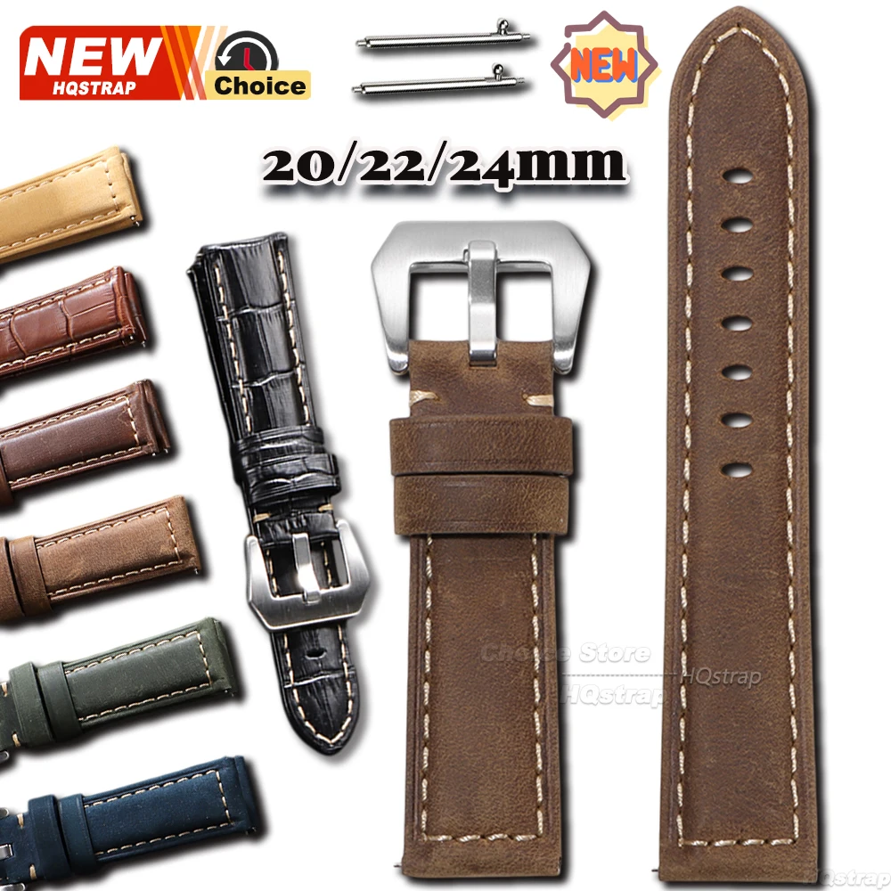 Timeless Quick Release Leather Smartwatch Band - Universal Fit Strap