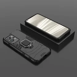 Shockproof Armor Phone Case - Durable Protective Back Cover for OPPO A18 A38 4G (Black)