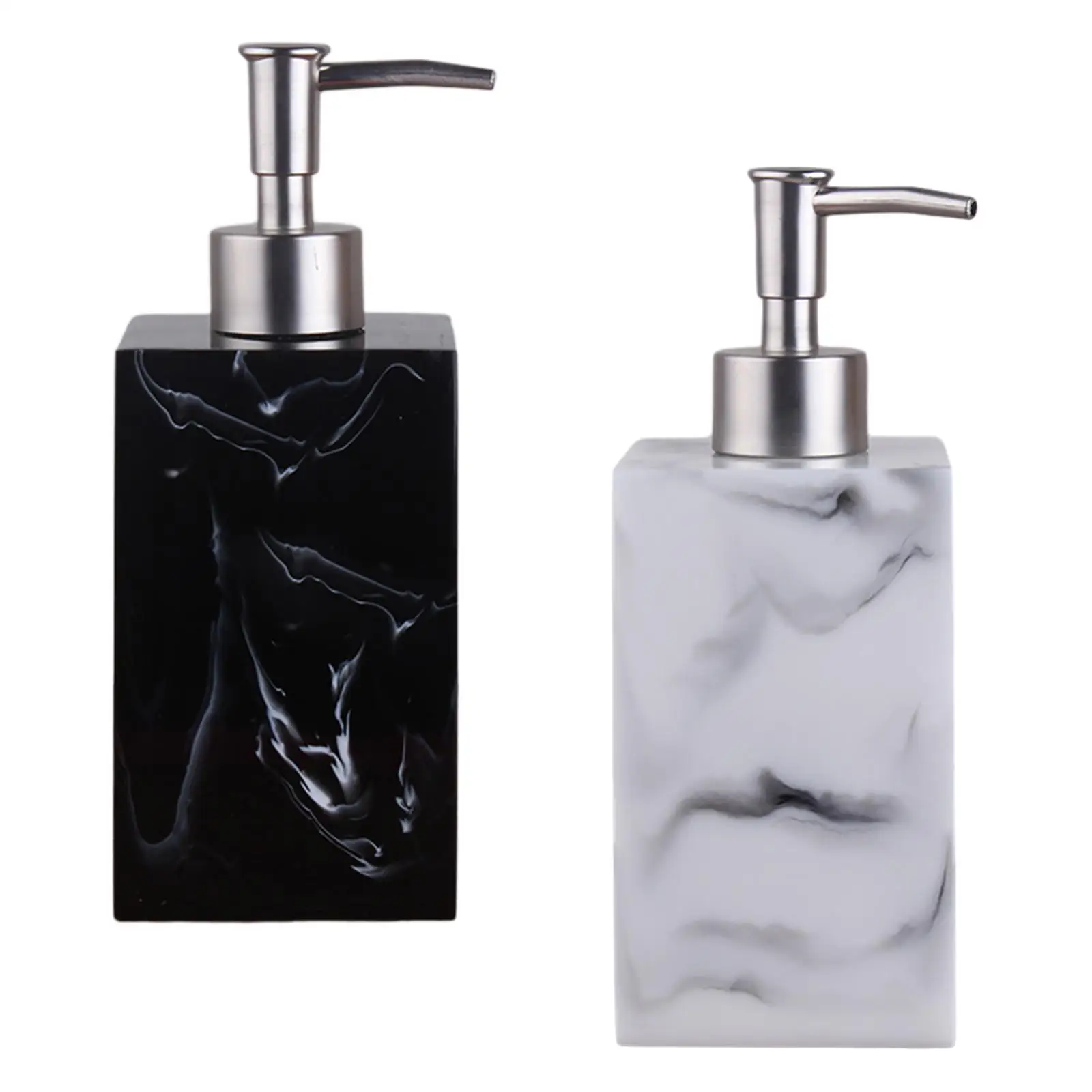 Elegant Marble-Textured Soap Dispenser for Home, Kitchen, and Bath Spaces