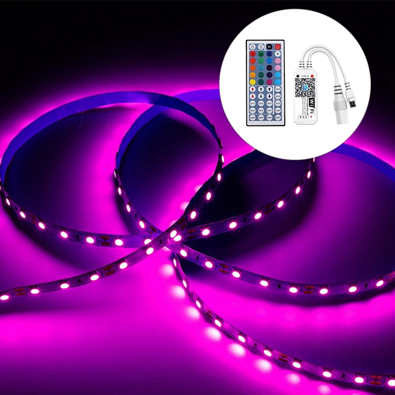 44 키 원격 제어 + 와이파이 컨트롤러 RGB IR RF LED 컨트롤러, DC 5-28V 컨트롤러 키트, WS2811 WS2812 LED 라이트 스트립
