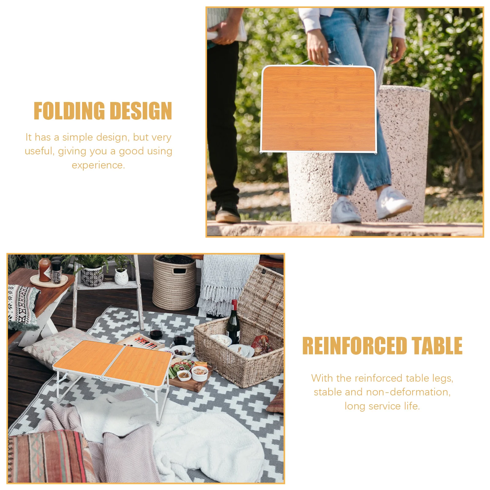 Foldable Computer Desk Small Camping Table Aluminum Alloy Portable Wear Resistant Desk Household Foldable Bedside Stable Non