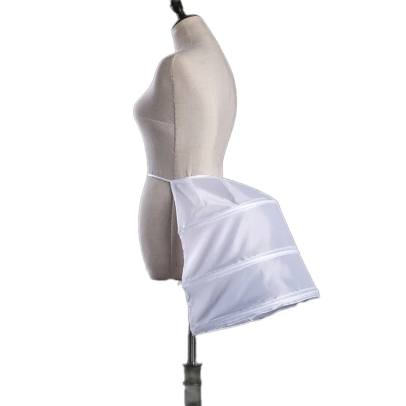 Cosplay White Petticoat Skirt Victorian LARP Accessories Shaping Underskirt Bustle Pannier Bumroll Dress Accessory DropShip
